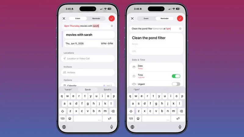 苹果 iOS 27 版日历 / 提醒事项新增 AI 技能:支持自然语言创建事件
