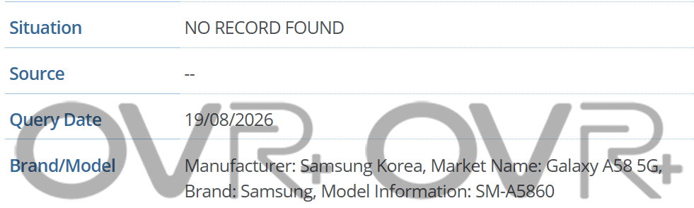 三星 Galaxy A58 和 Galaxy Xcover FR 手机踪迹曝光