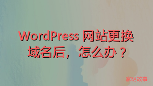 WordPress 网站更换域名后，怎么办？