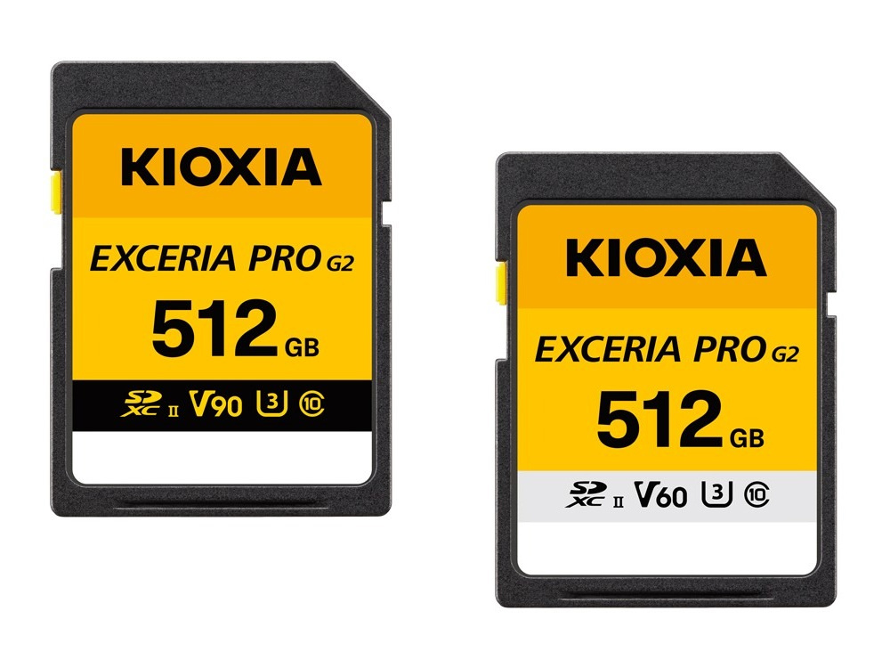 铠侠推出 EXCERIA PRO G2 SDXC UHS-II 存储卡，V90 / V60 双版本