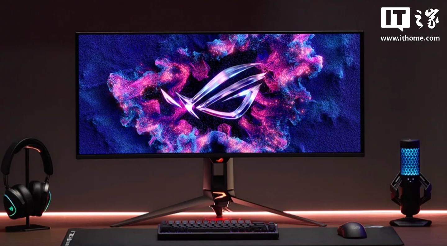 华硕推出 2026 款“ROG Swift PG34WCDN”34 英寸曲面屏显示器，引入 1440P 360Hz Tandem RGB QD-OLED 面板